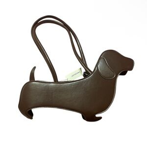 Francesca's Collections Brown Dachshund Bag
